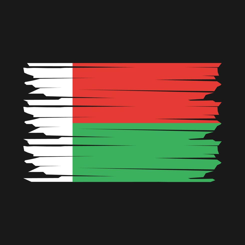 Madagascar Flag Illustration vector