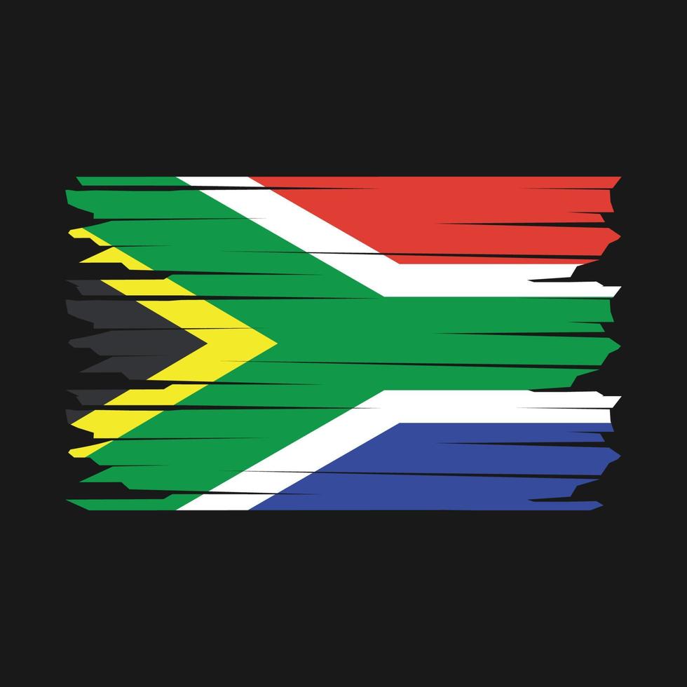 South Africa Flag Illustration vector