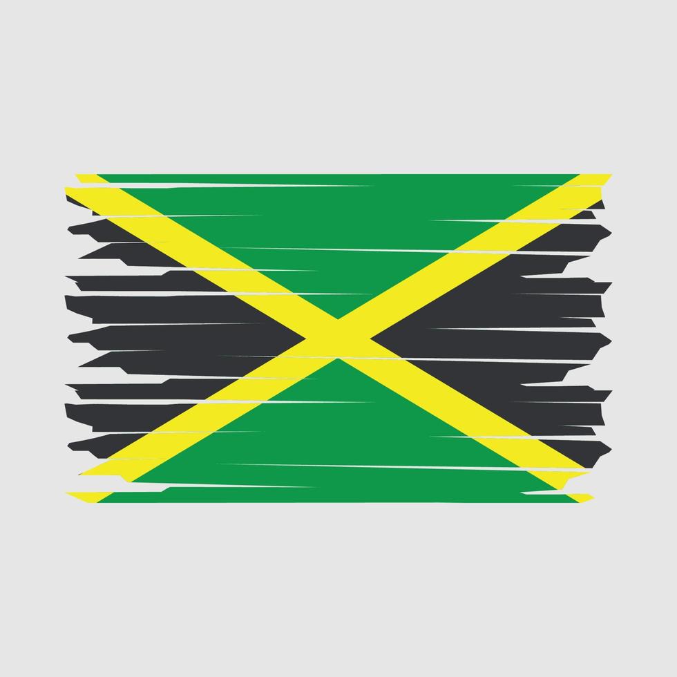 Jamaica bandera ilustración vector