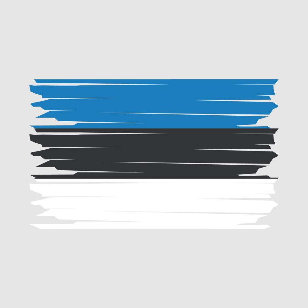 Estonia bandera ilustración vector