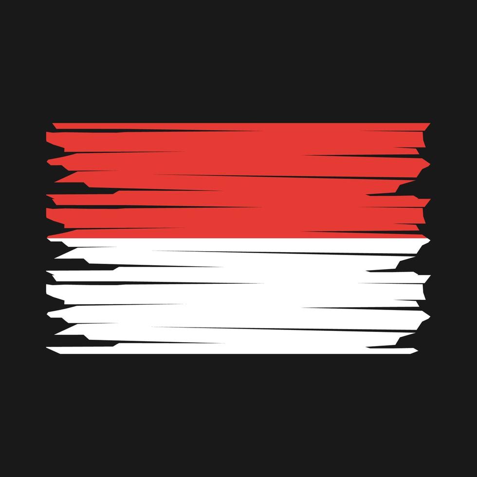 Indonesia Flag Illustration vector