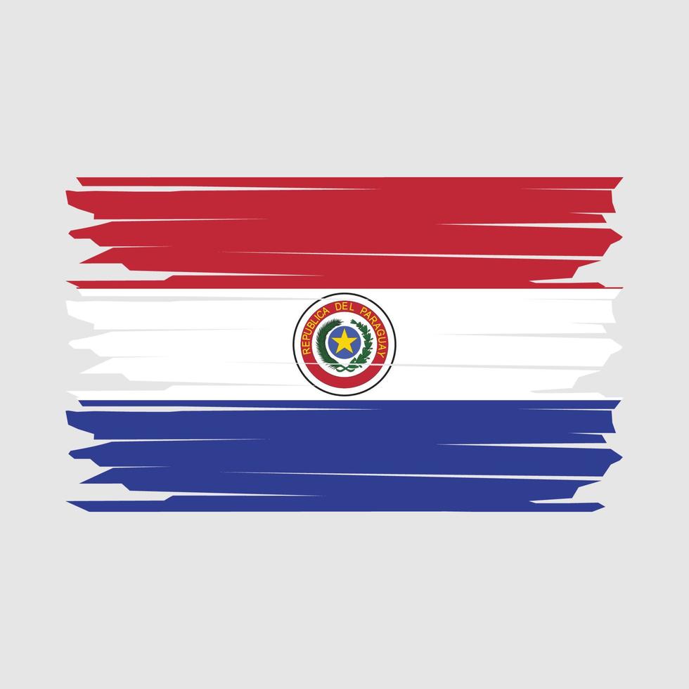 paraguay bandera ilustración vector