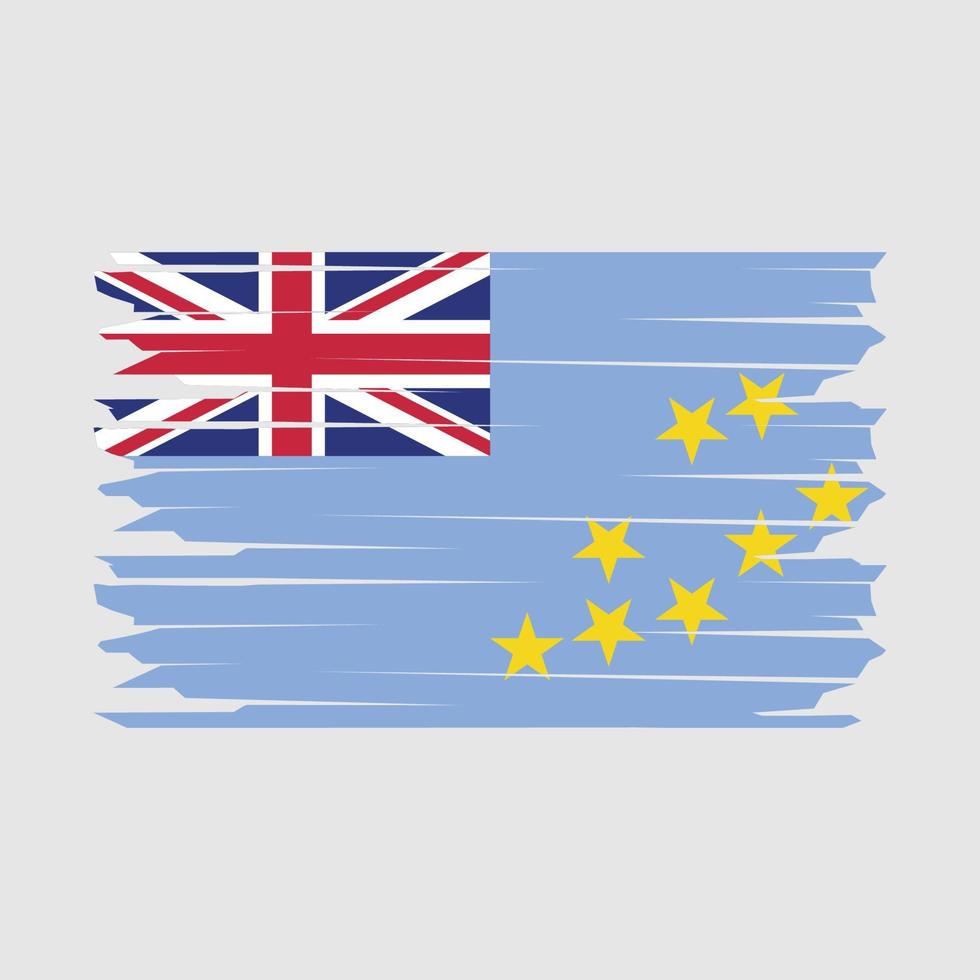 tuvalu bandera ilustración vector