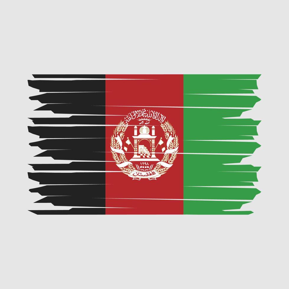 ilustración de la bandera de afganistán vector