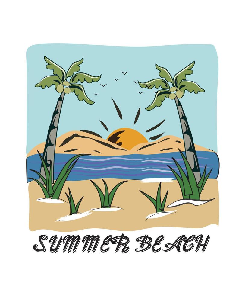 Summer t shirt template design. vector