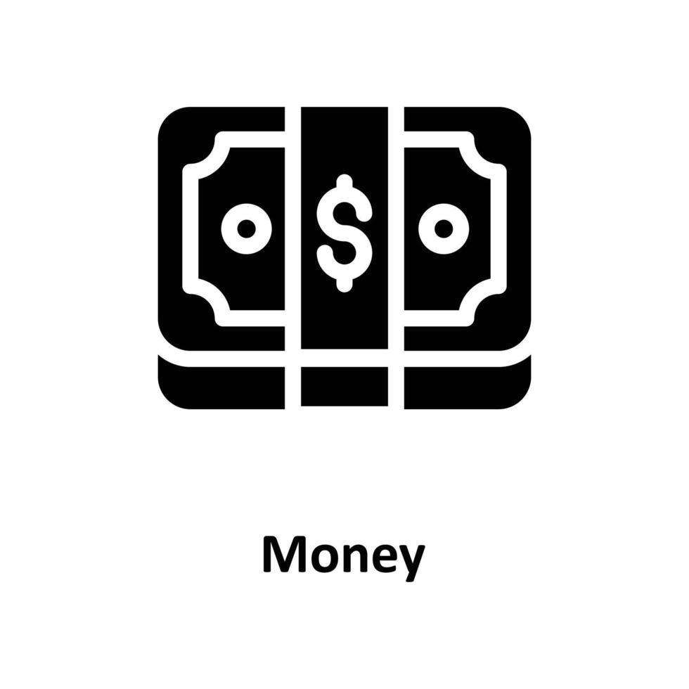 Money Vector  Solid Icons. Simple stock illustration stock