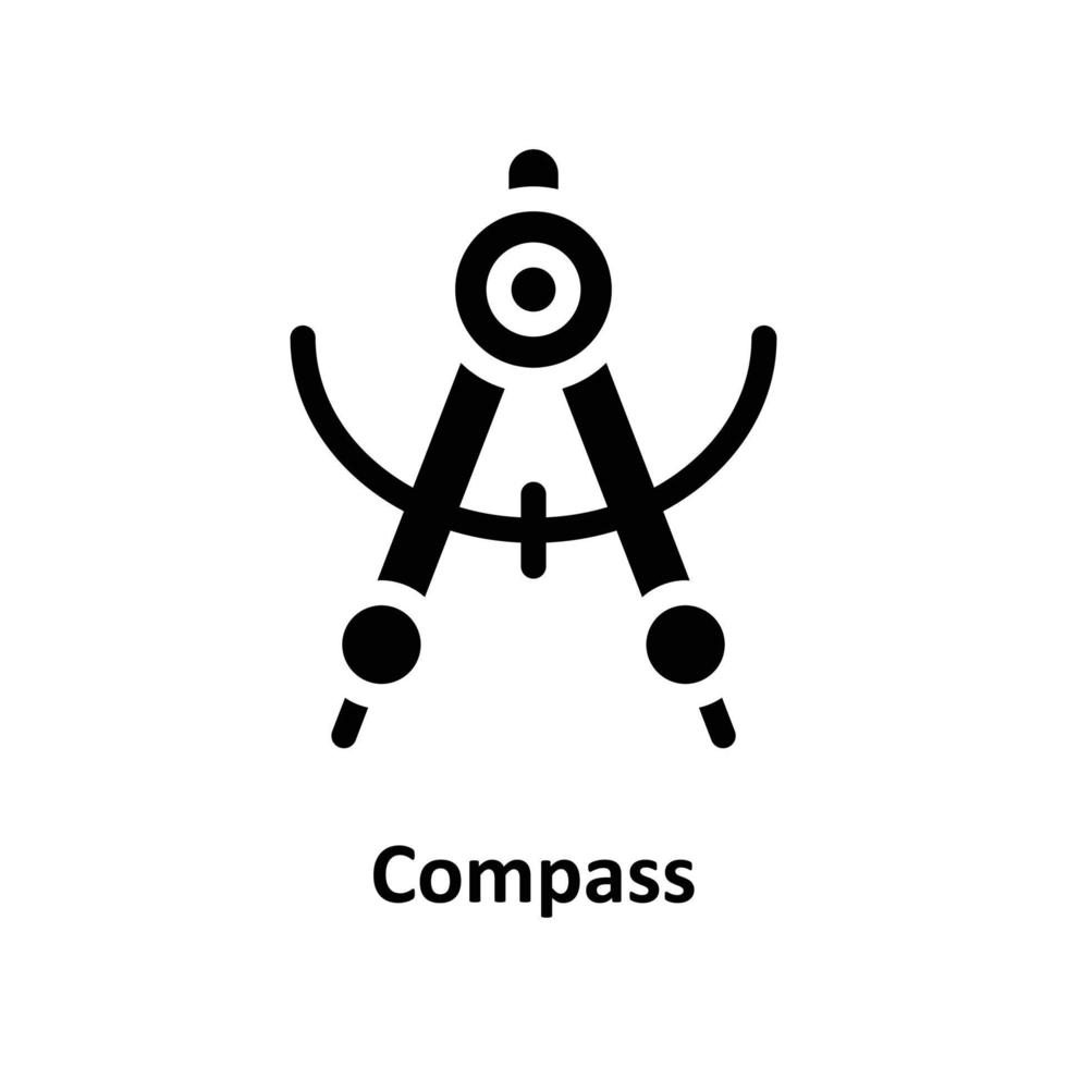 Compass Vector  Solid Icons. Simple stock illustration stock