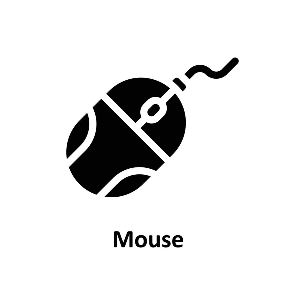 Mouse Vector  Solid Icons. Simple stock illustration stock