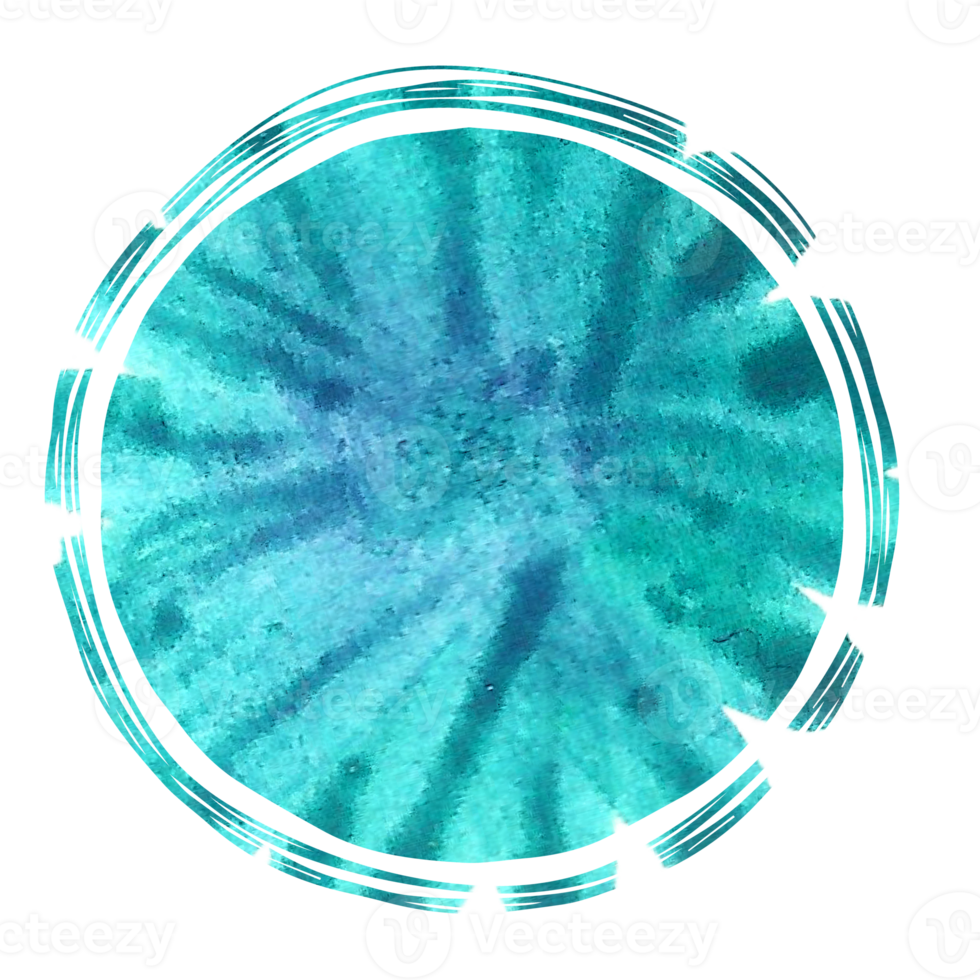 Watercolor round frame png