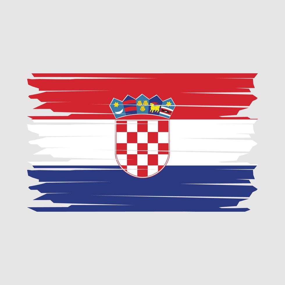 Croatia Flag Illustration vector