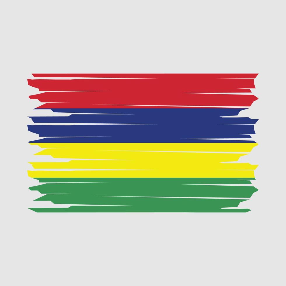 Mauritius Flag Illustration vector