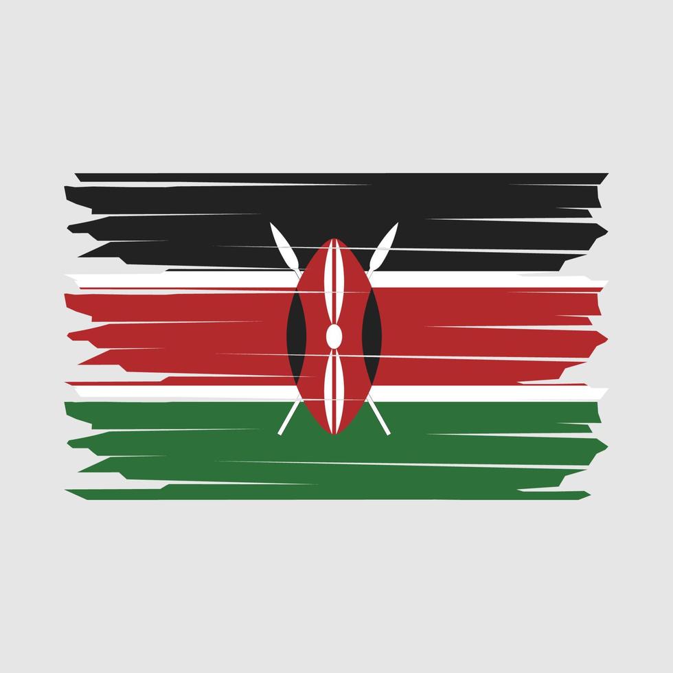 Kenya Flag Illustration vector
