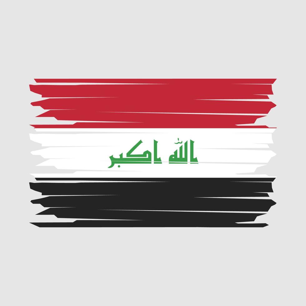 Irak bandera ilustración vector