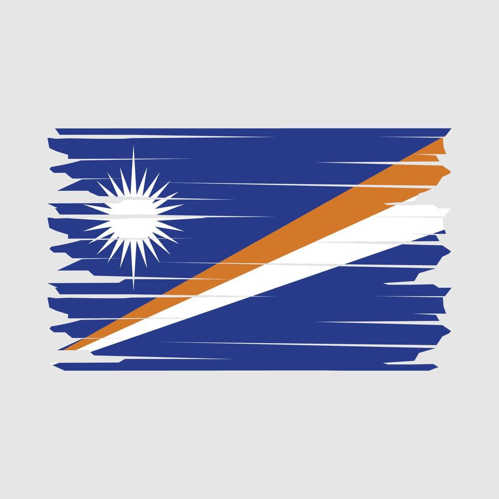 Marshall Islands Flag Illustration vector