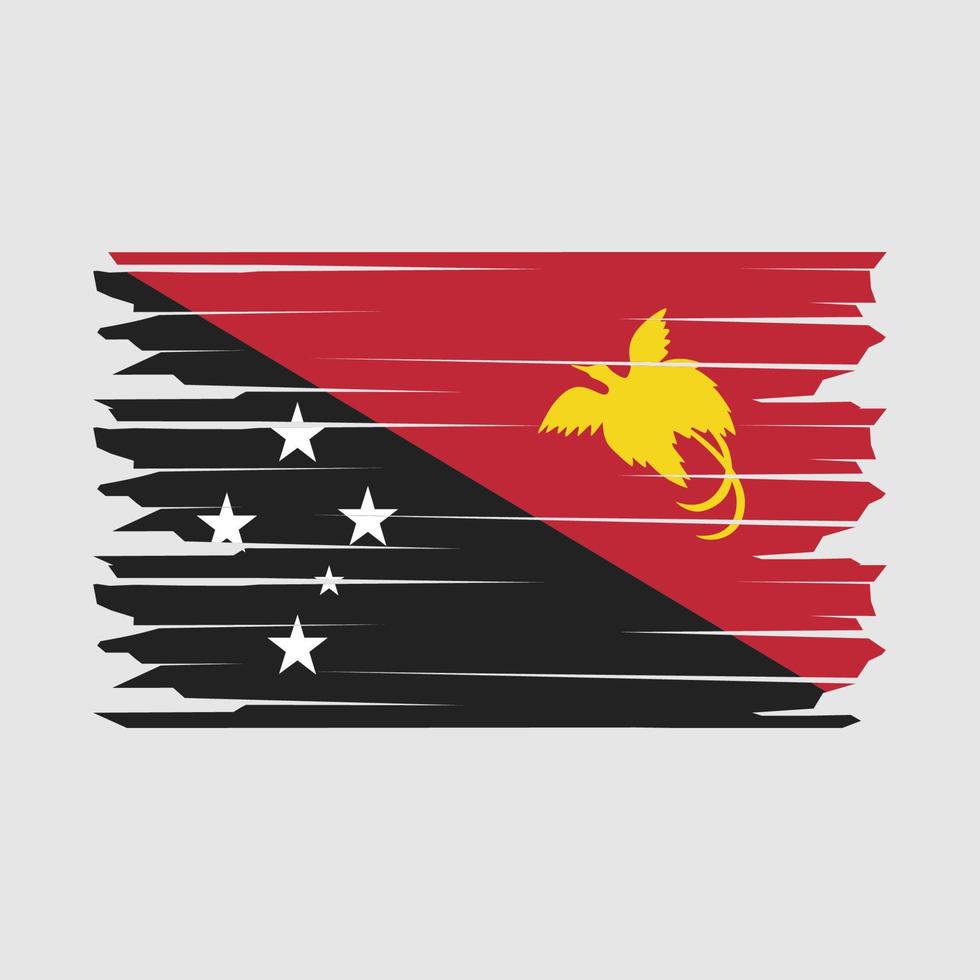 Papua Flag Illustration vector