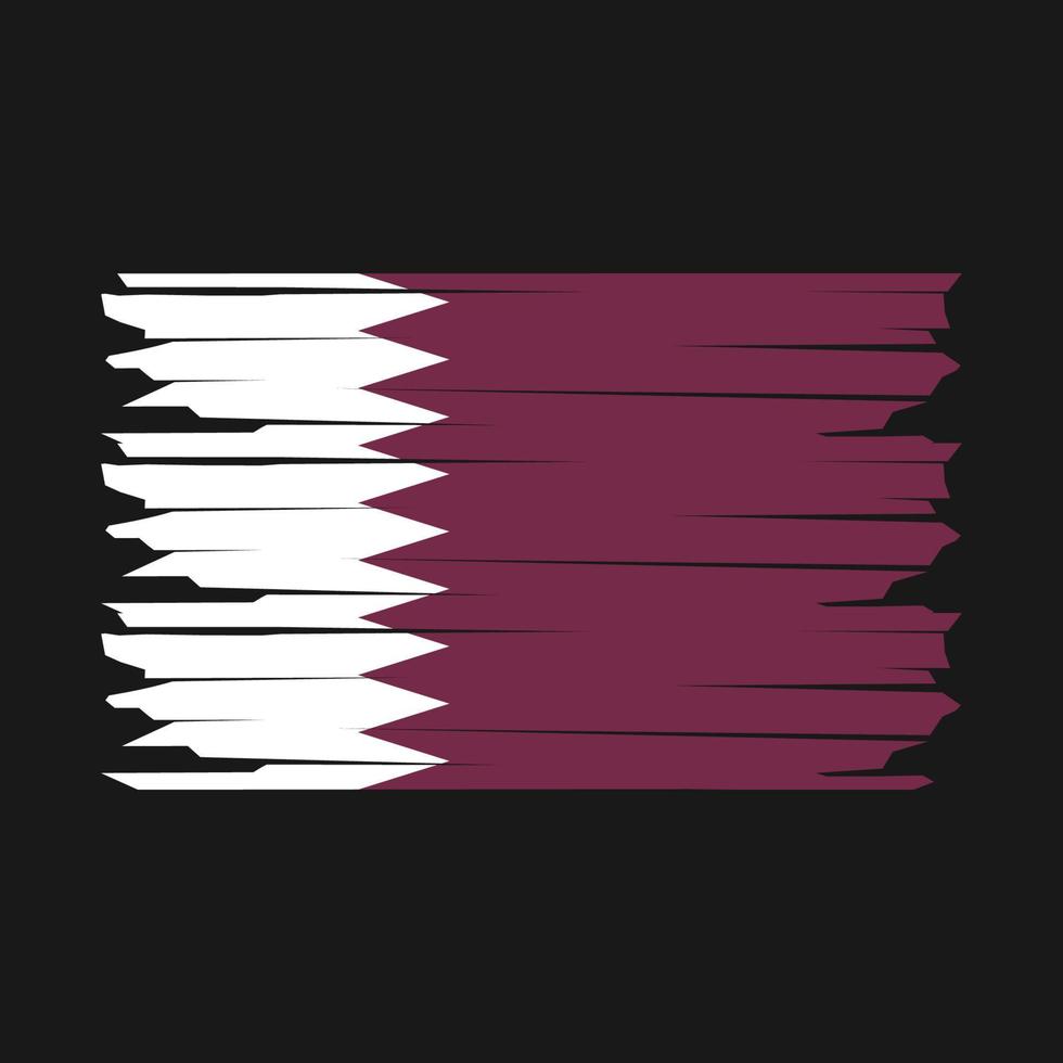 Katar bandera ilustración vector