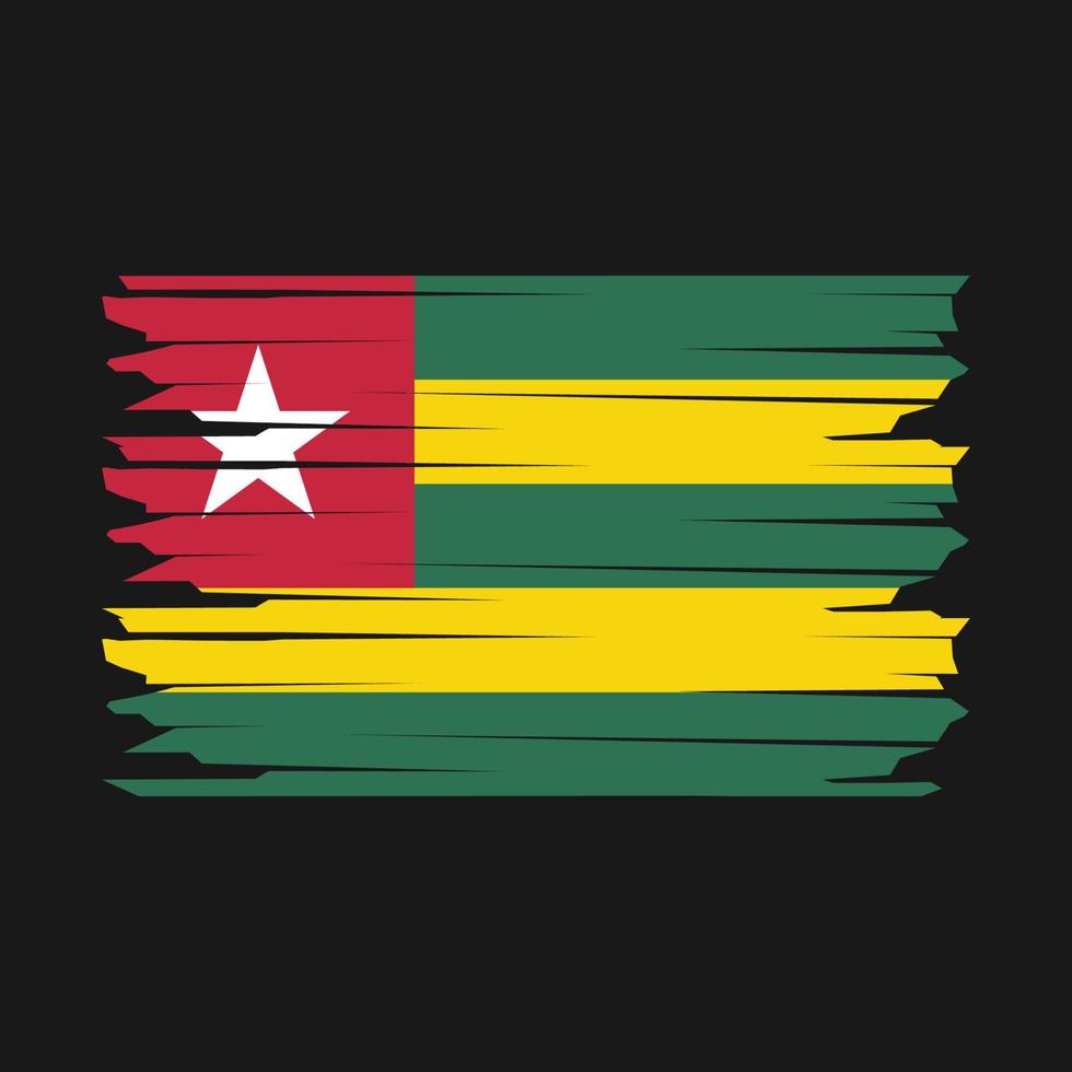 Togo Flag Illustration vector