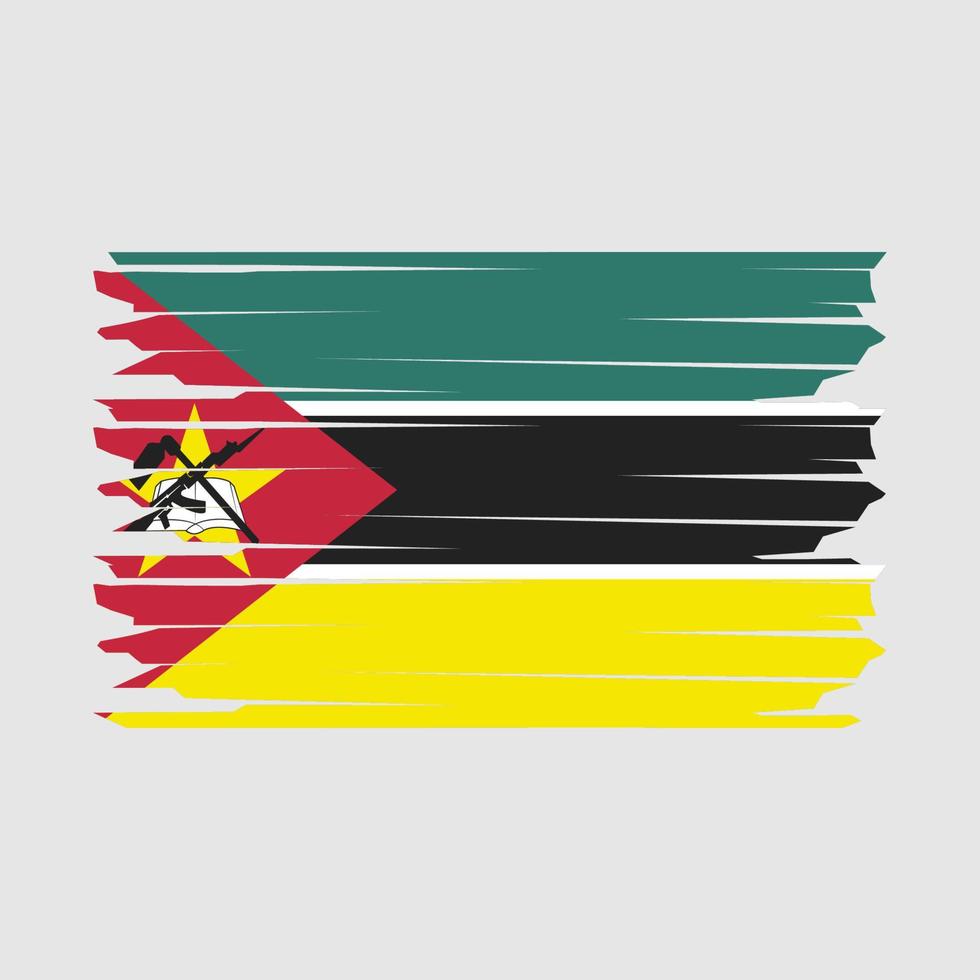 Mozambique bandera ilustración vector