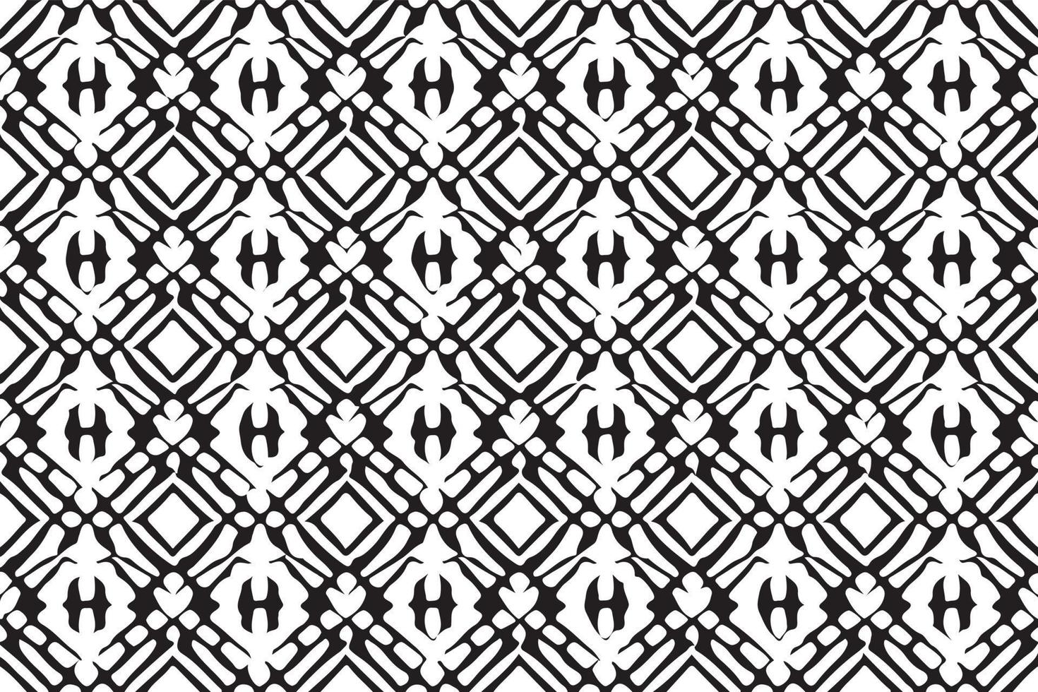 Black and White Seamless Fabric Pattern vector