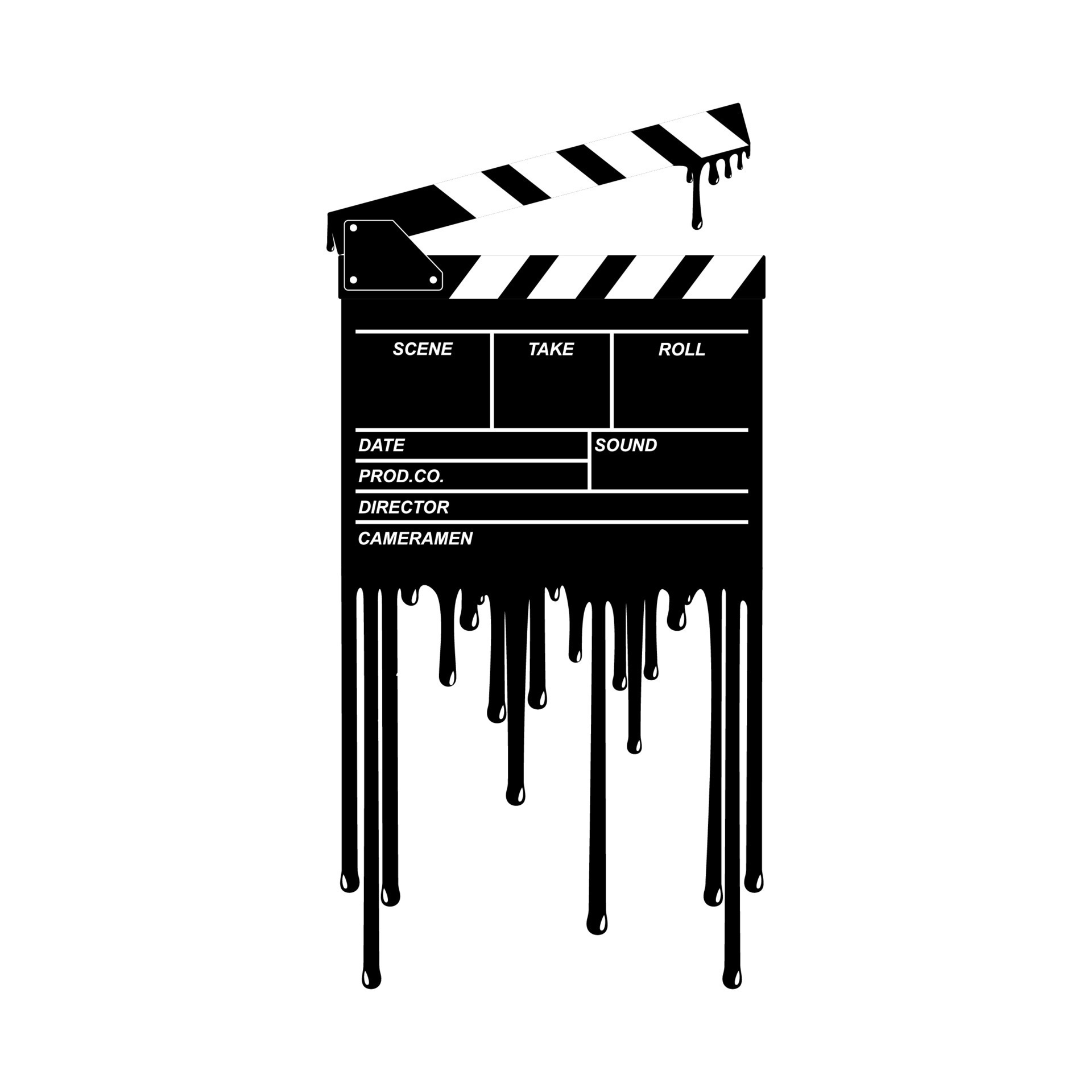 Silhouette Of The Bloody Clapperboard Sign For Film Or Movie Icon silhouette-of-the-bloody-clapperboard-sign-for-film-or-movie-icon