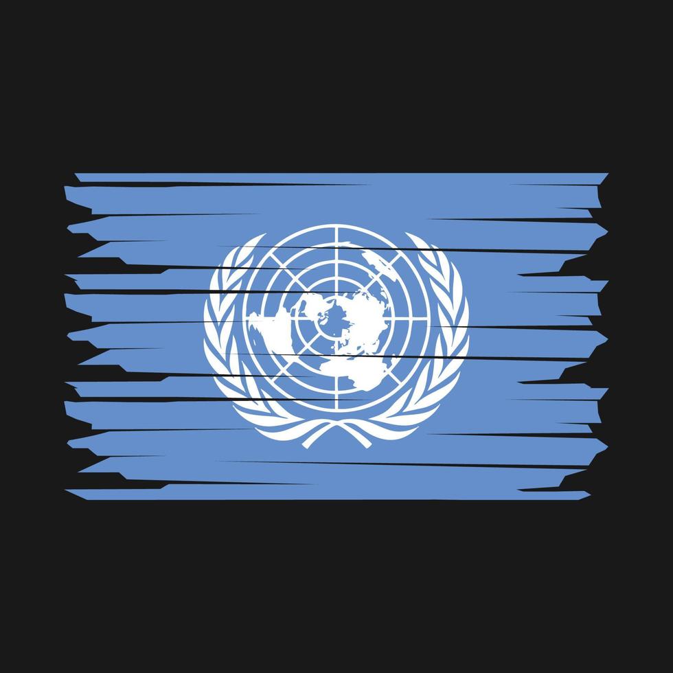 United Nations Flag Illustration vector