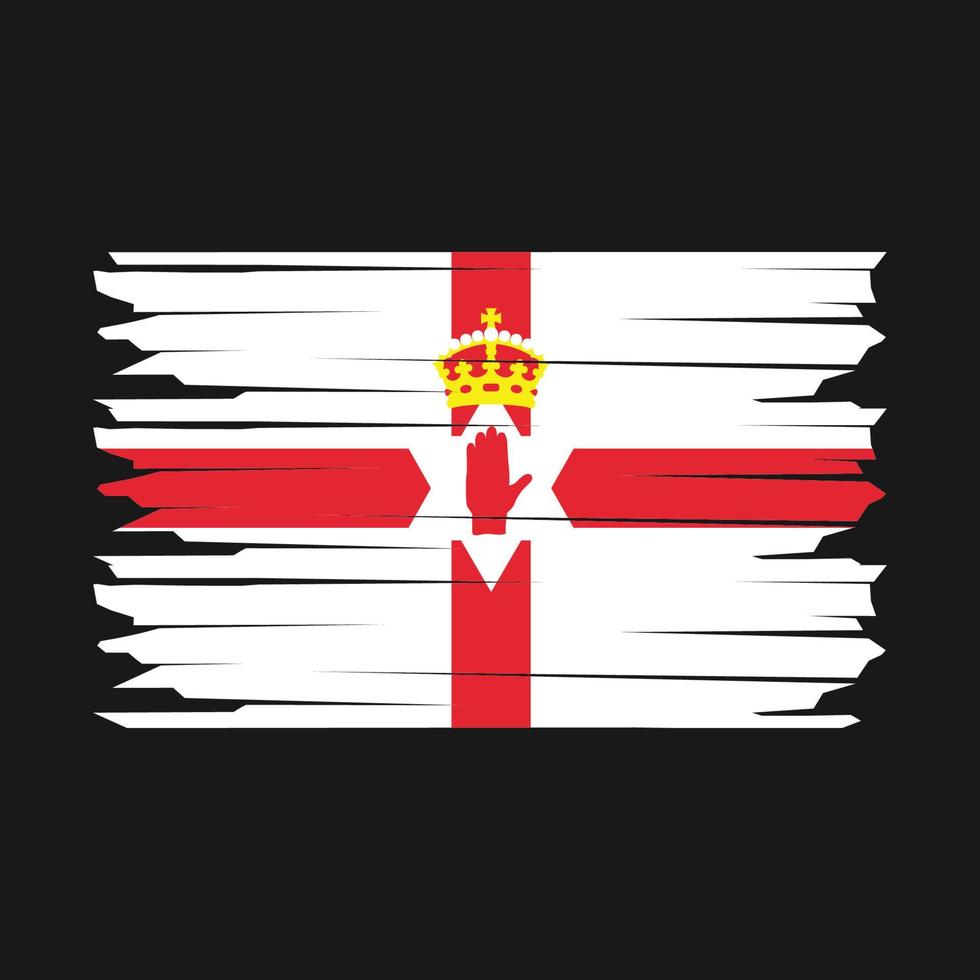 del Norte Irlanda bandera ilustración vector