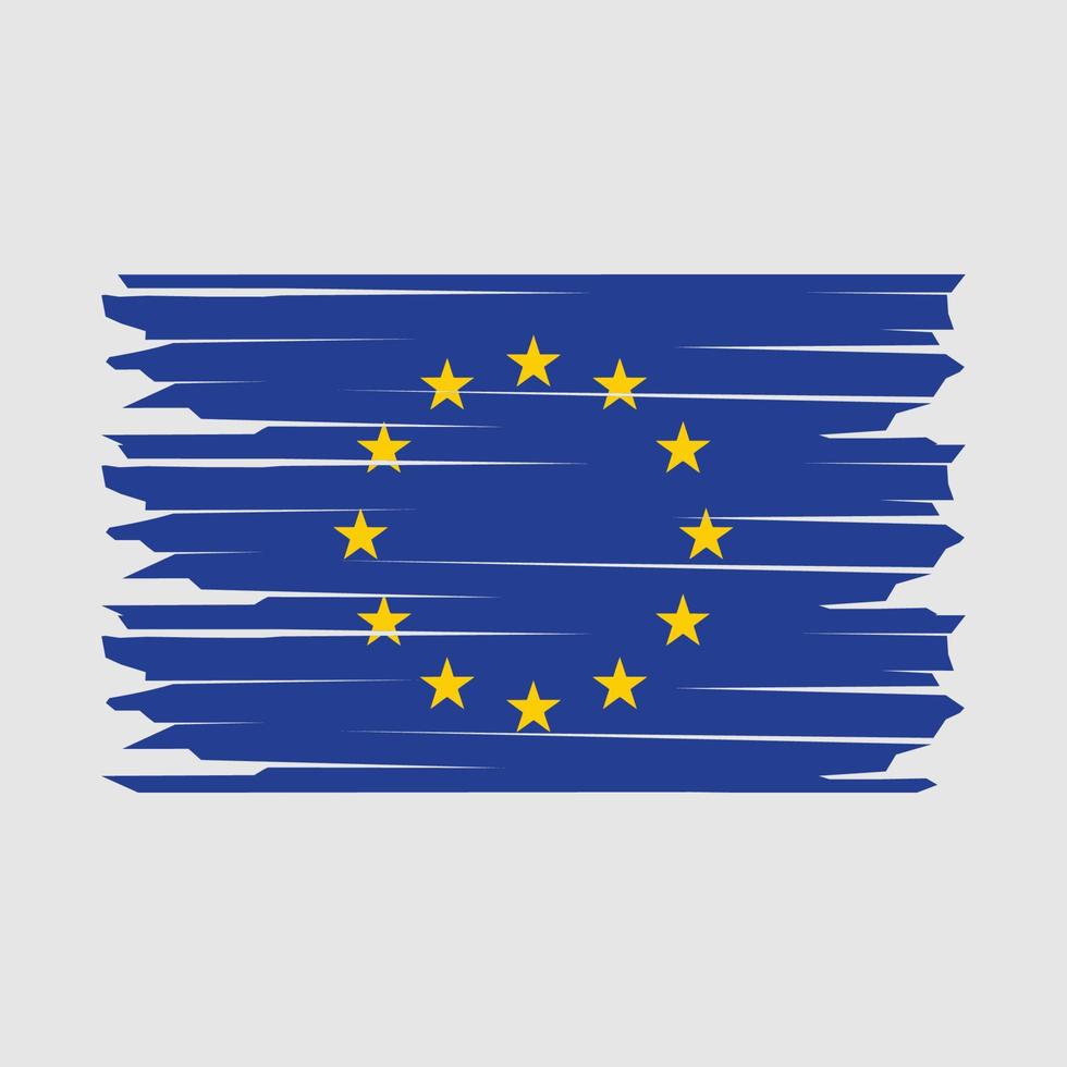 europeo bandera ilustración vector