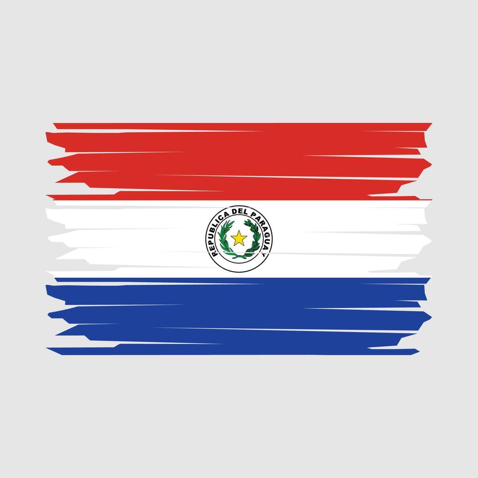Paraguay Flag Illustration vector