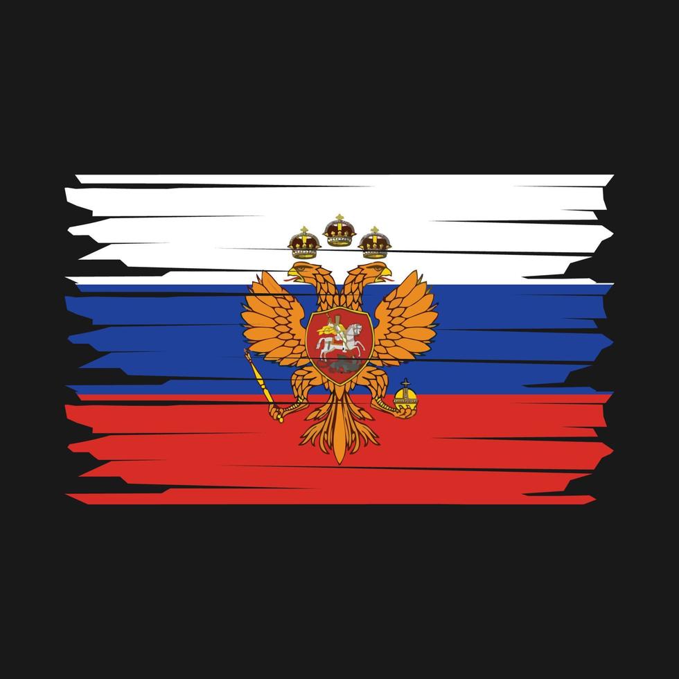 Russia Flag Illustration vector