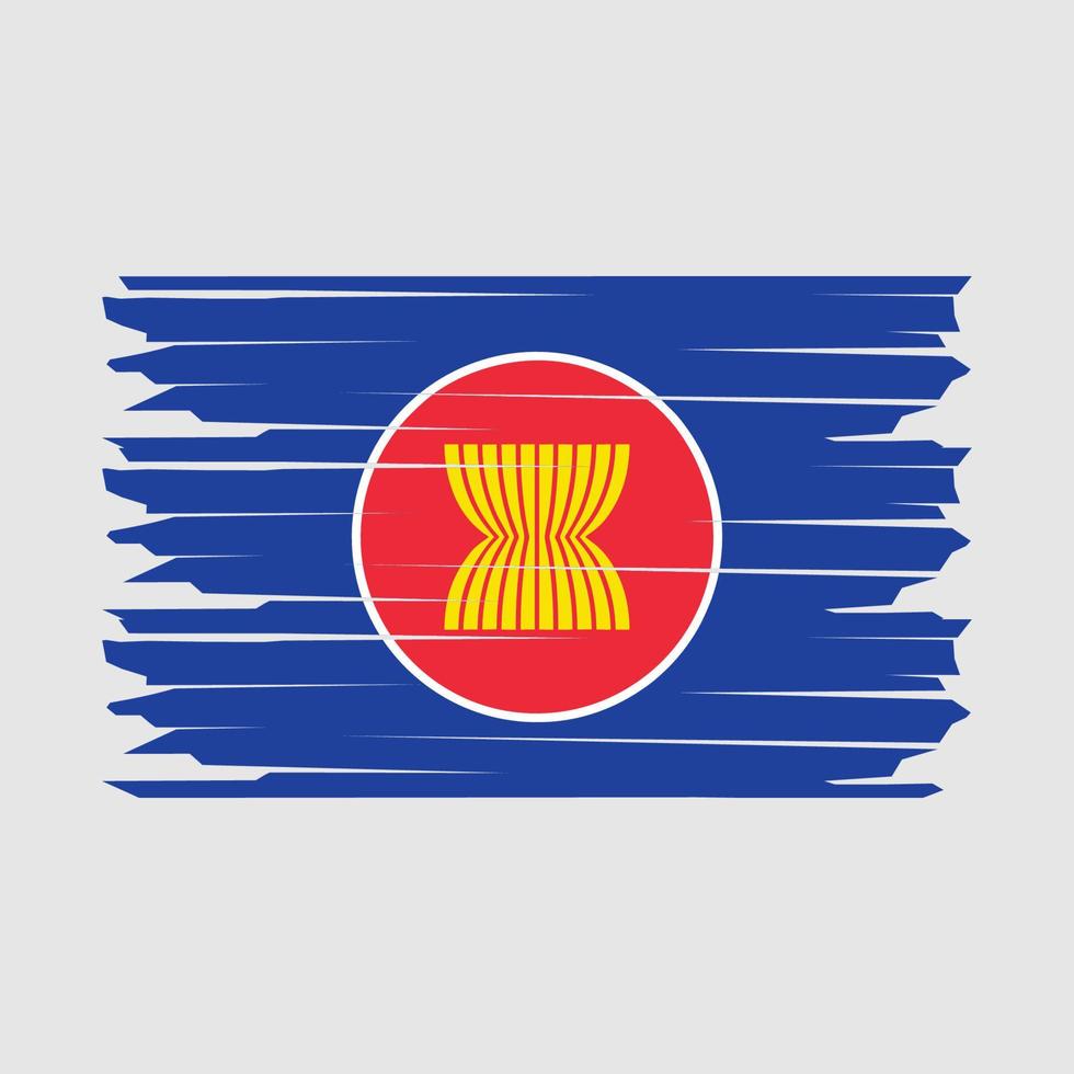 Asean Flag Illustration vector