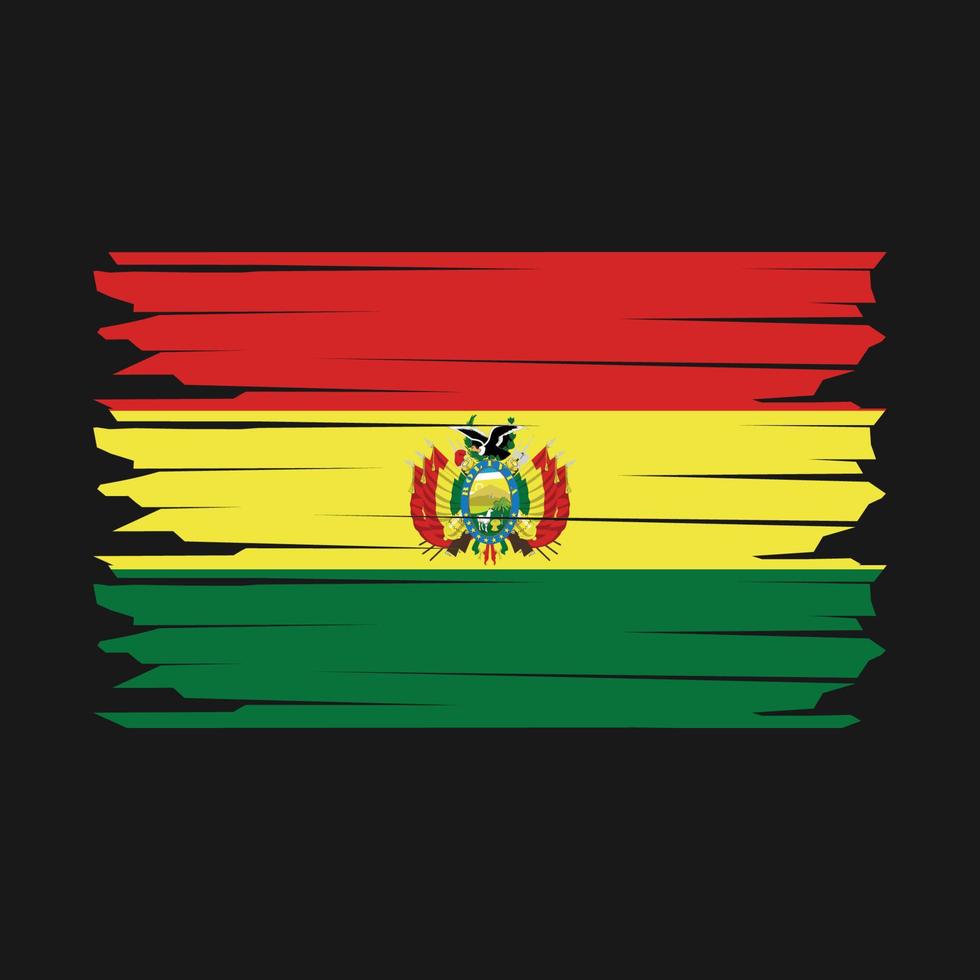 bolivia bandera ilustración vector