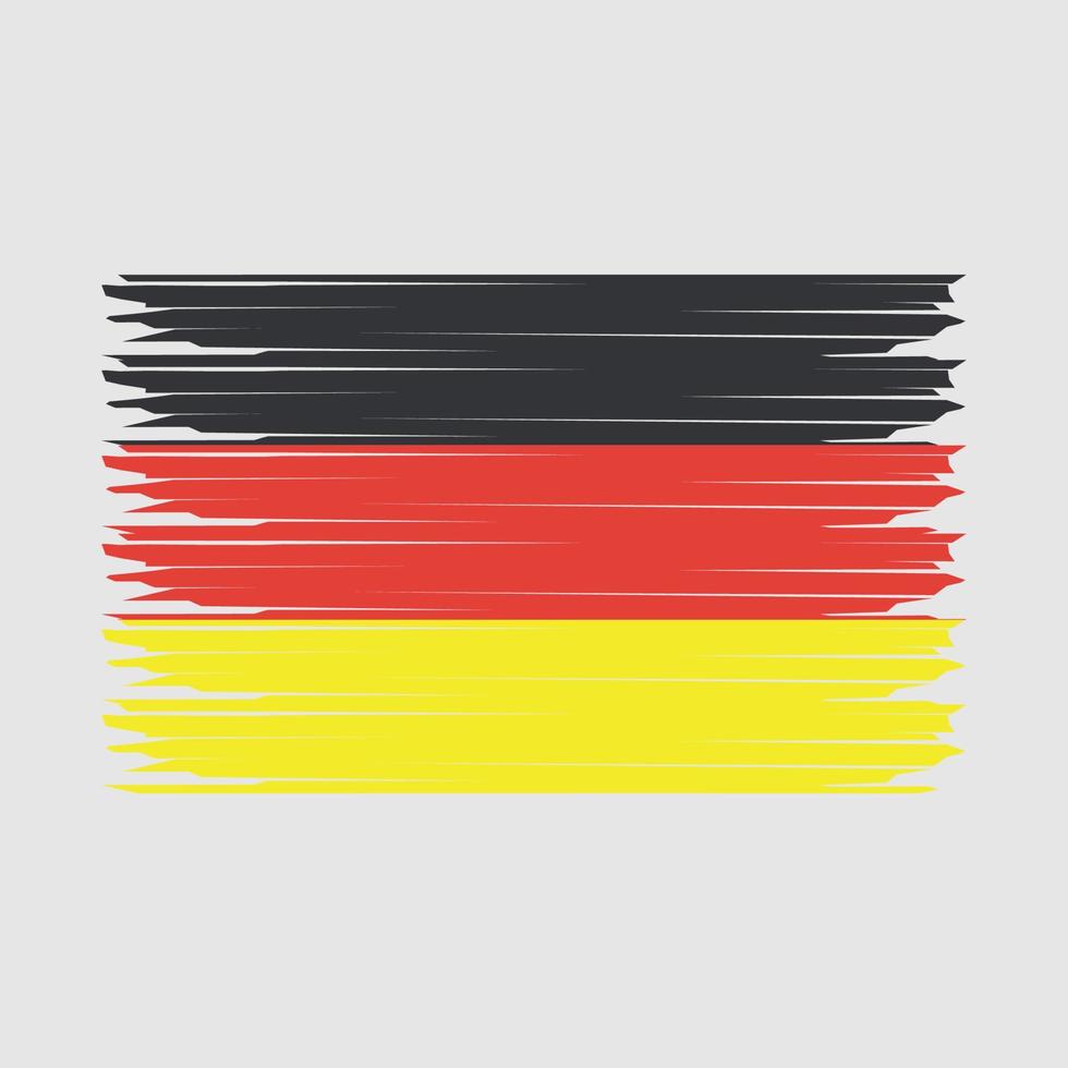 ilustración de la bandera de alemania vector