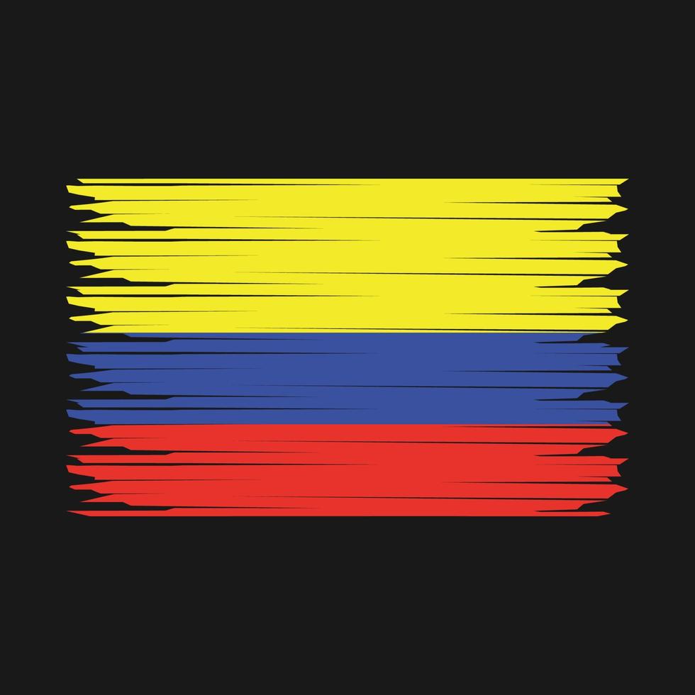 Colombia Flag Illustration vector