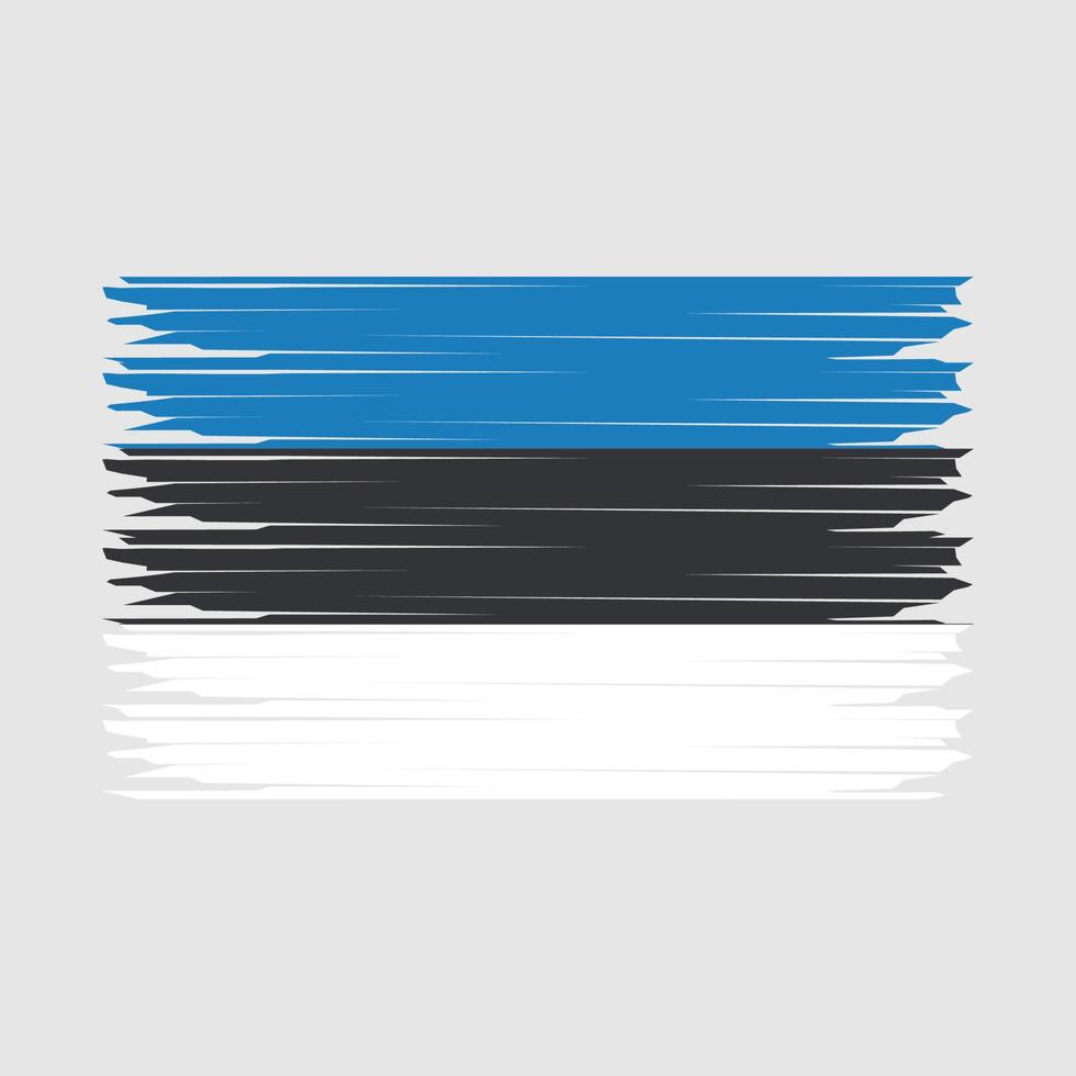 Estonia bandera ilustración vector