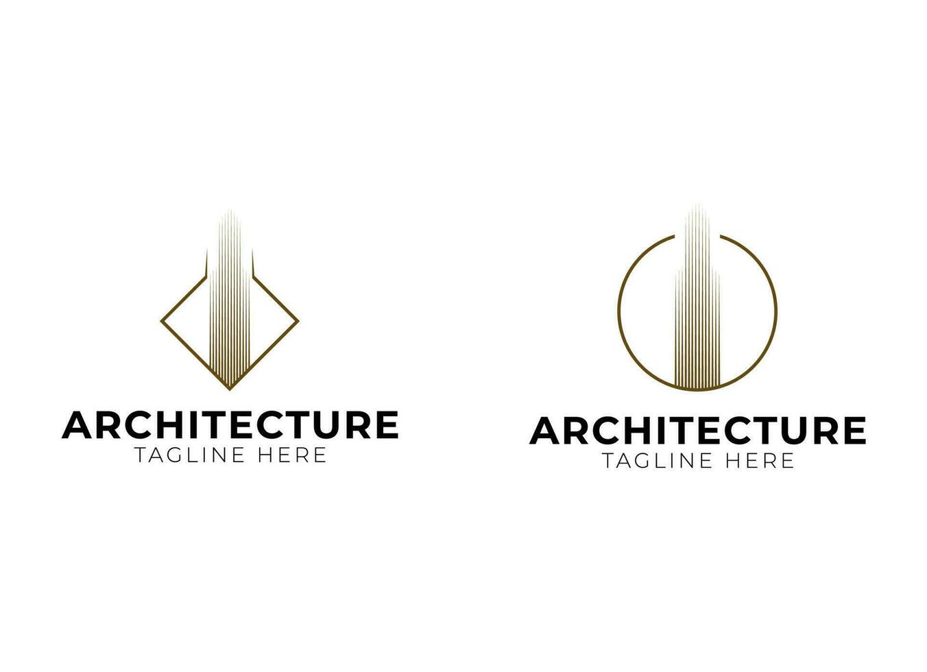 Minimalist Architecture, Building, Construction logo design template vector