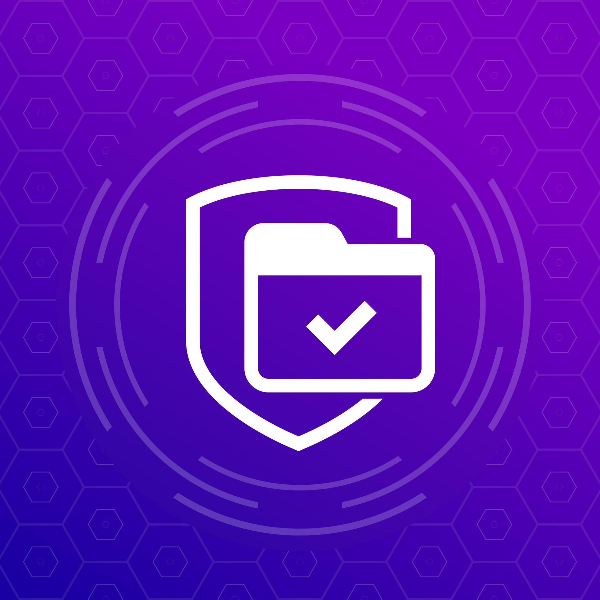secure folder, protected data vector icon 21568166 Vector Art at Vecteezy