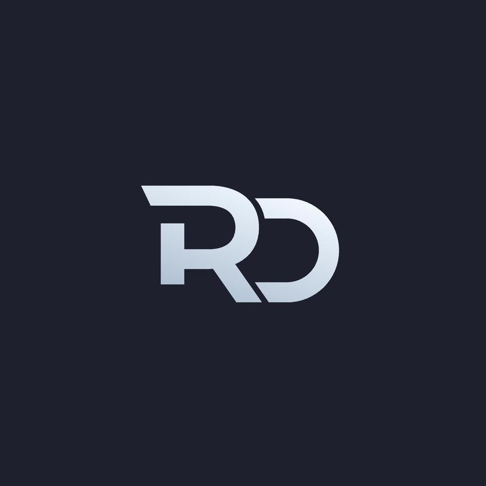 RD letters logo design, vector monogram
