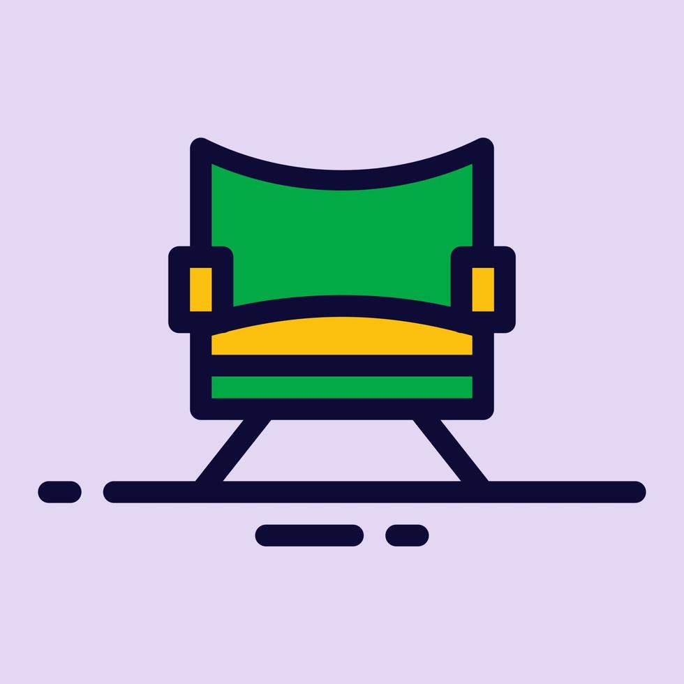 simple chair icon vector illustration modern trendy design, suitable for advertisement, website, social media post and other graphic needs.