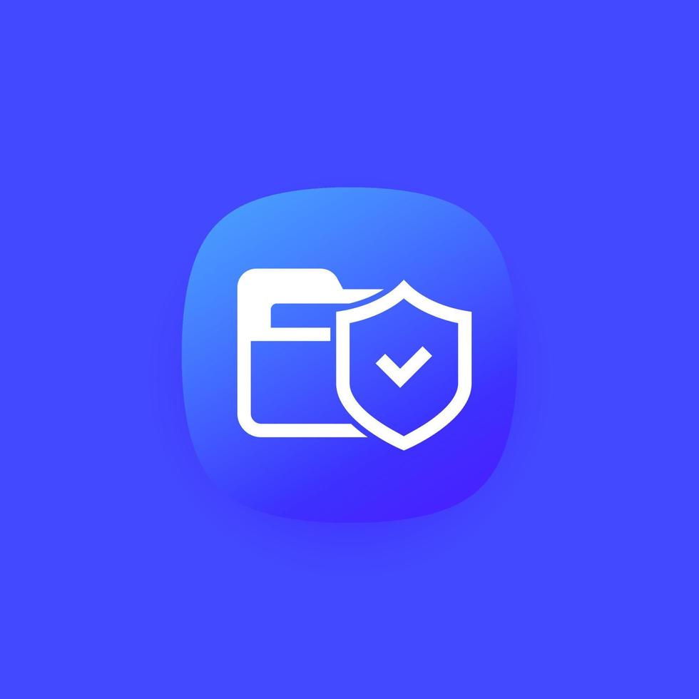 secure folder icon for apps vector