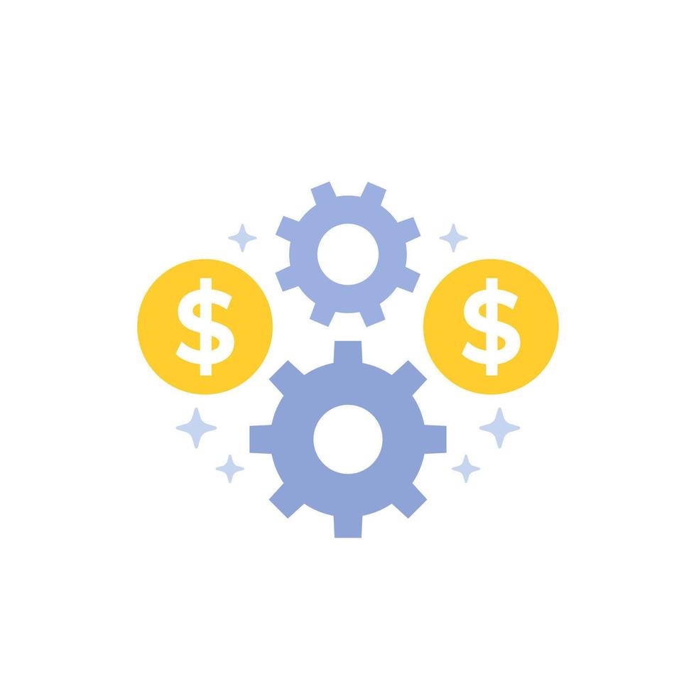 payment processing icon, flat vector