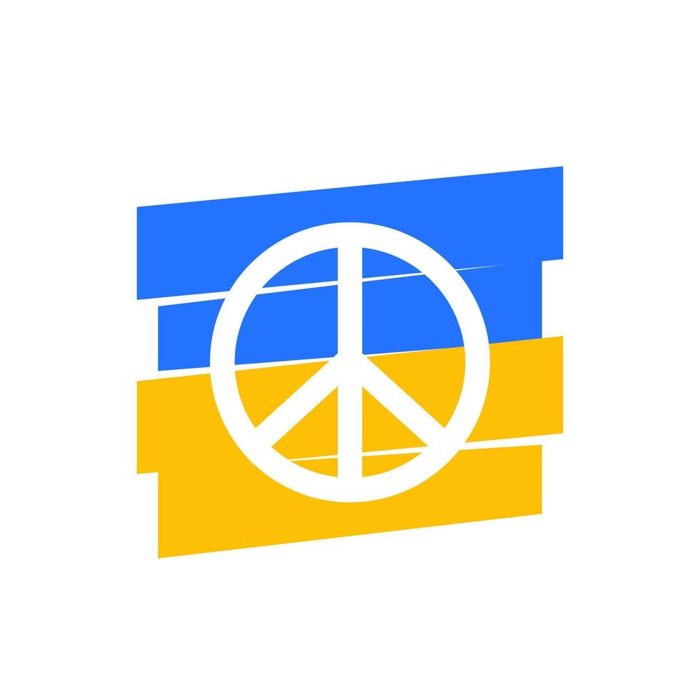peace for Ukraine, vector art