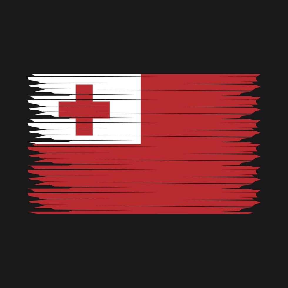 Tonga Flag Illustration vector
