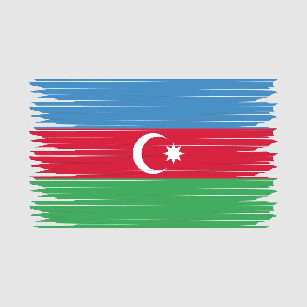 Azerbaijan Flag Illustration vector
