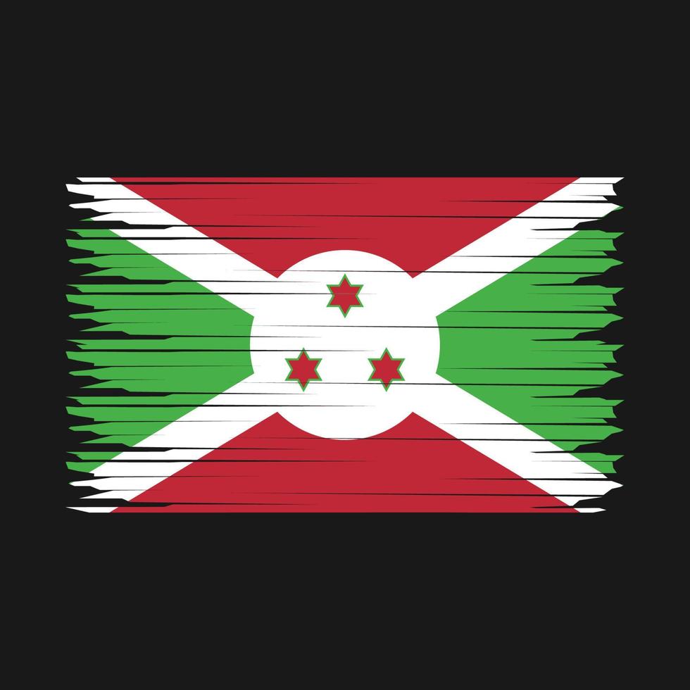 Burundi bandera ilustración vector