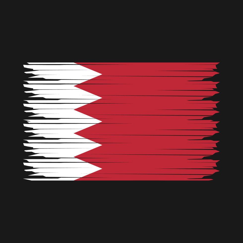 Bahrain Flag Illustration vector