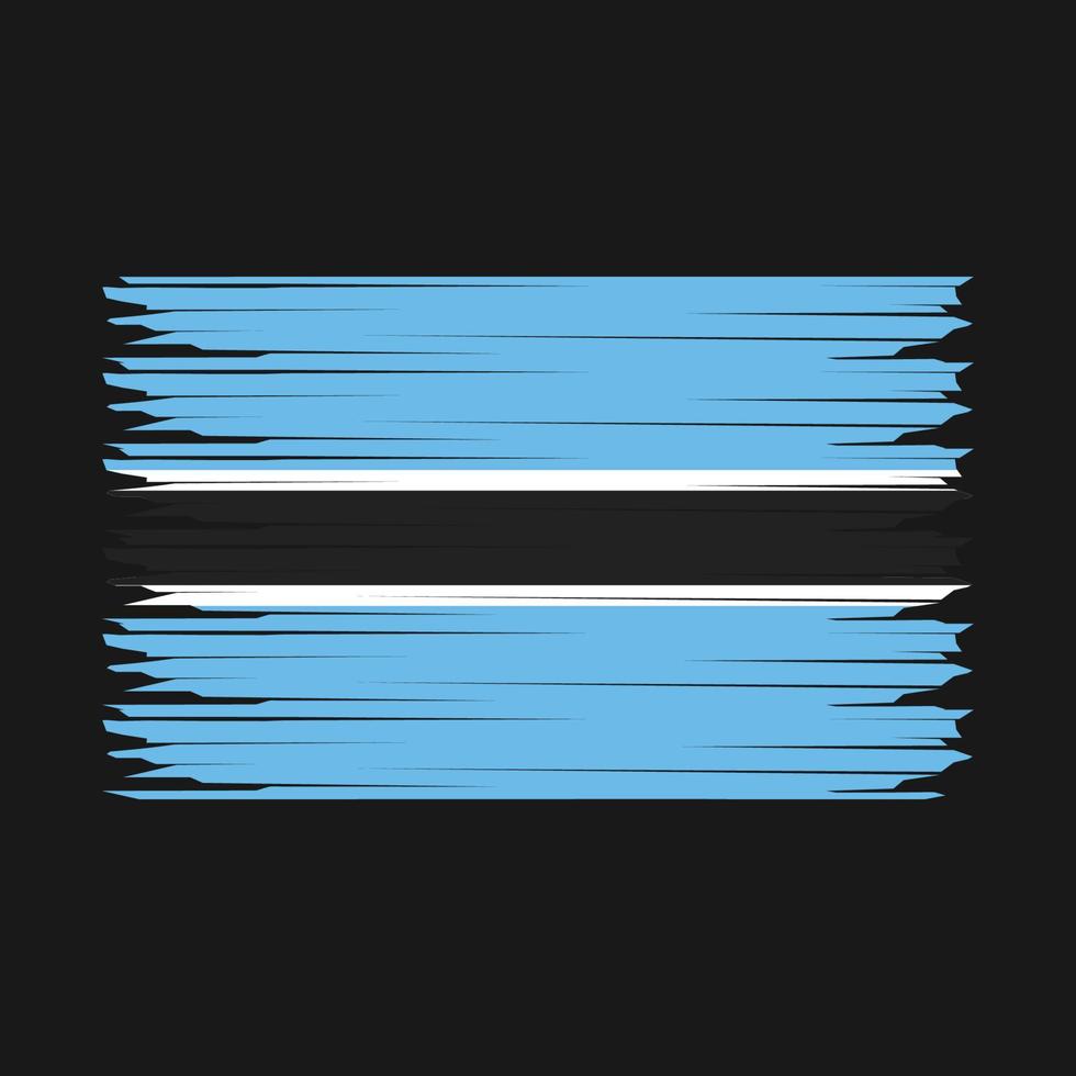 Botswana bandera ilustración vector