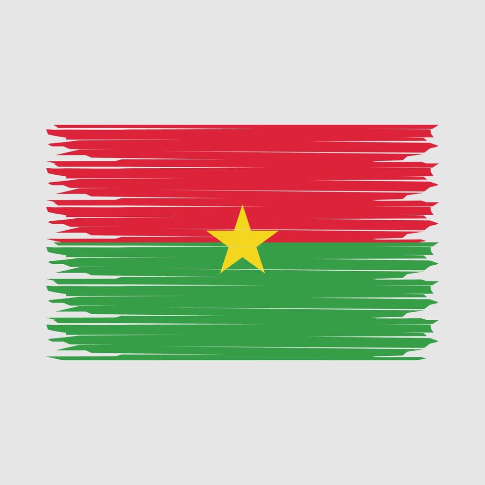 Burkina Faso Flag Illustration vector