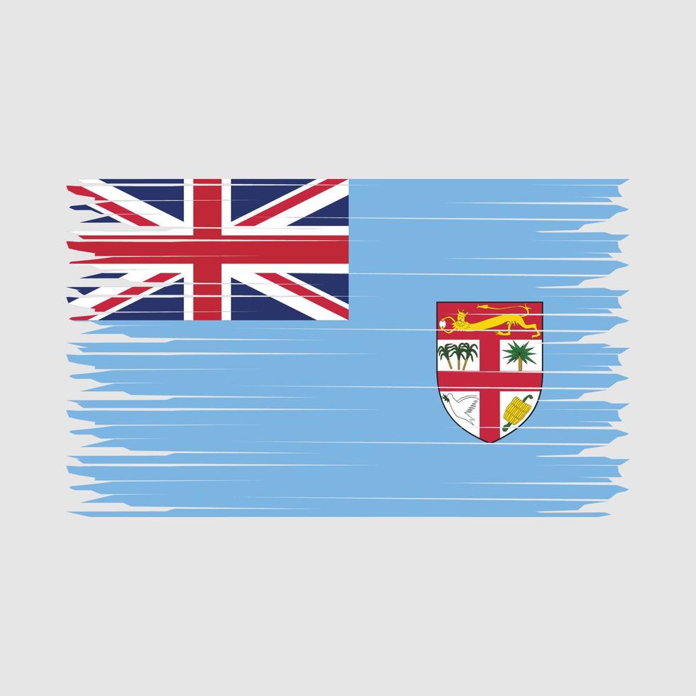 Fiji bandera ilustración vector