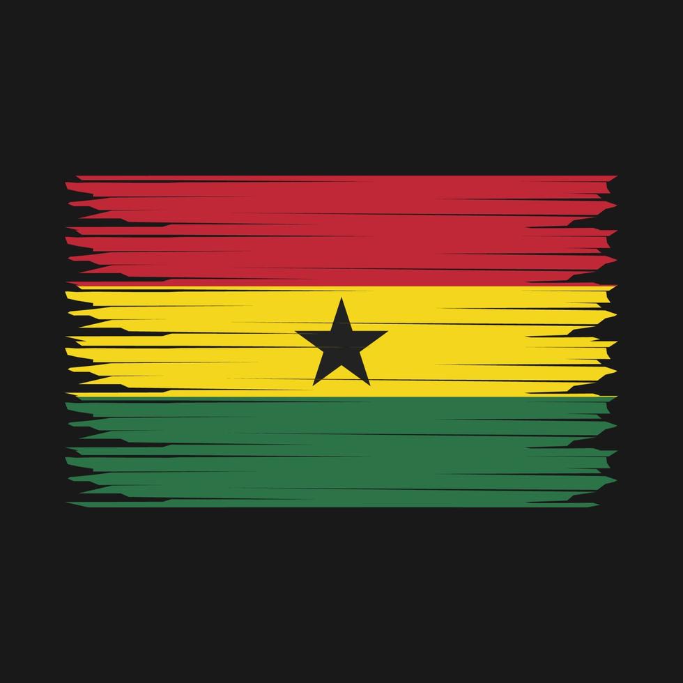 Ghana Flag Illustration vector