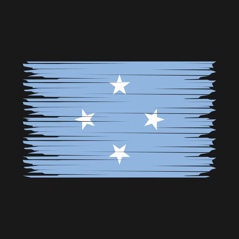 Micronesia Flag Illustration vector